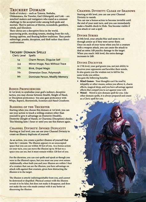 dnd 5e domains|The Cleric Class for Dungeons & Dragons (D&D) Fifth Edition .